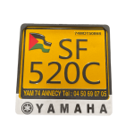 Plaque d'immatriculation moto Palestine Petit Format