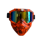 Masque Moto Rouge et Noir