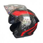 Casque Moto Jet VRWEARE - Rouge