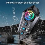 Y12 PRO Intercom Kit Bluetooth Casque Moto Sans fil LED – Image 5