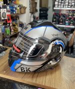 Casque Moto Modulable BK - Gris Bleu – Image 2